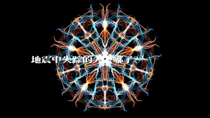 地震中失踪的人去哪了？